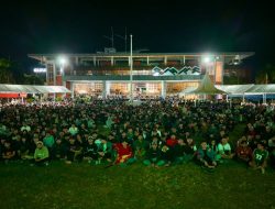 Nobar Semifinal Piala Dunia, Ribuan Warga Padati Lapangan Pemuda