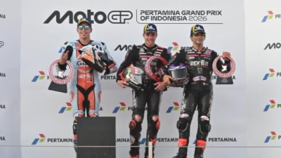 Marco Bezzecchi Juara MotoGP Mandalika 2026, Aprilia Sapu Bersih Empat Besar